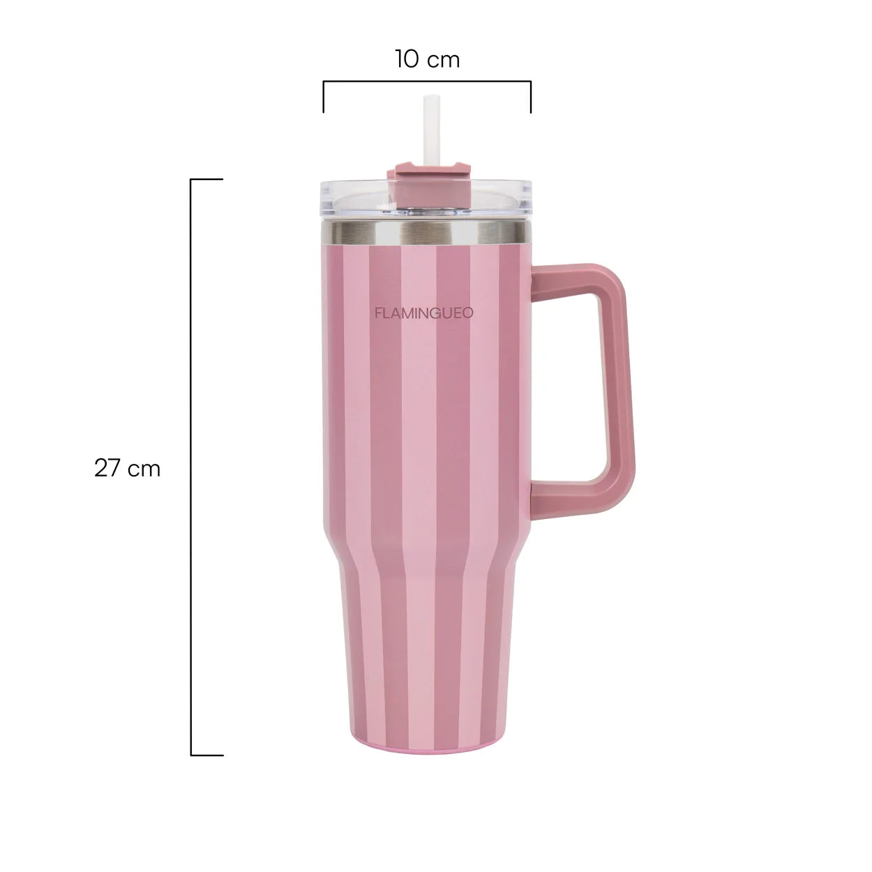 Flamingueo thermal glass - stainless steel thermos cup thermos coffee to carry hot and cold drinks 24h and cold drinks 10h thermal bottle 1.18 liters