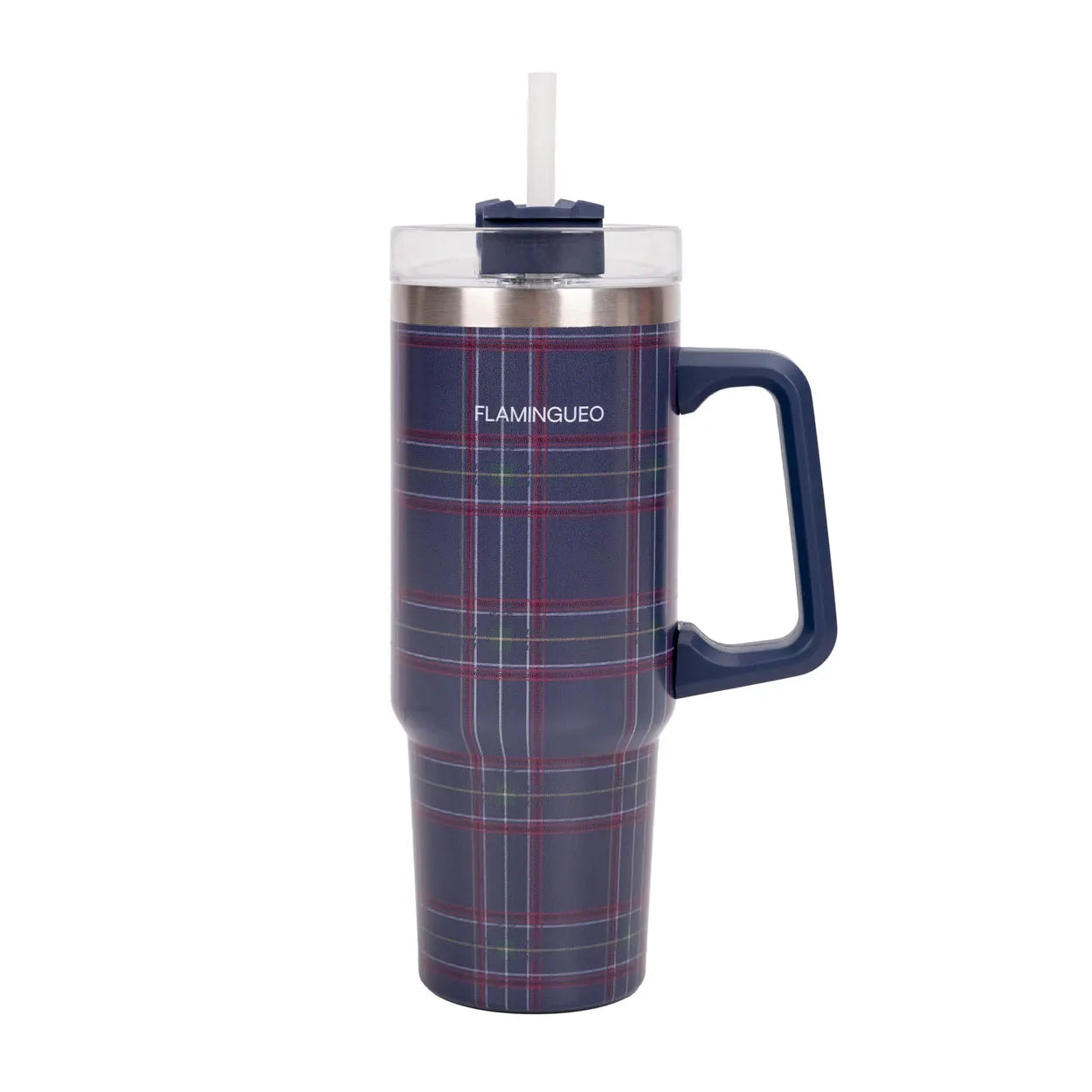 Garrafa Térmica Flamingueo 0.9L com Palhinha e Asa — Fria 24h, Quente 10h