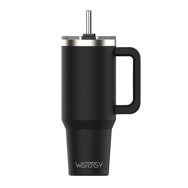 Tumbler Térmico WATERSY 20/30/40oz com Asa e Palhinha — Frio ou Quente até 12h